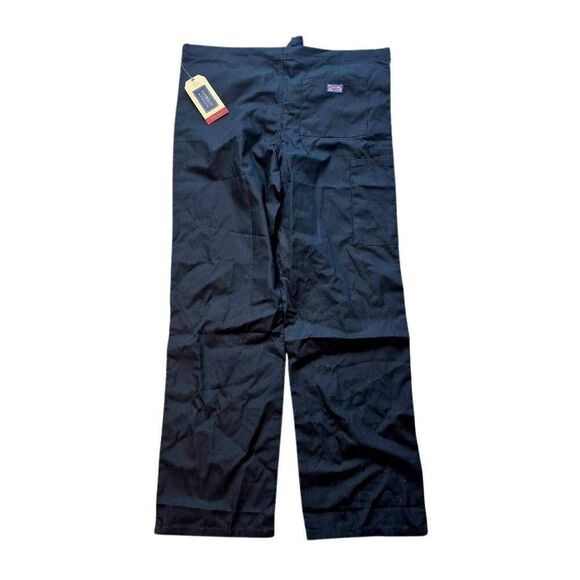 Cherokee Unisex Black Poly/Cotton Drawstring Scrub Pants Bottoms NEW NWT - Picture 8 of 13